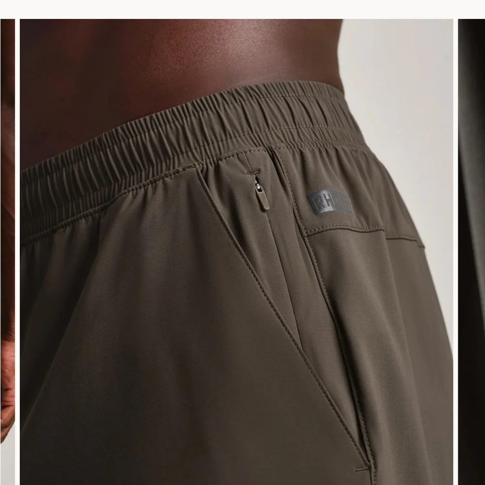 Rhone Mens Medium, 5" Pursuit Short - Unlined, cafe Noir color - Picture 6 of 6